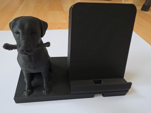 Black labrador dog mobile - black,