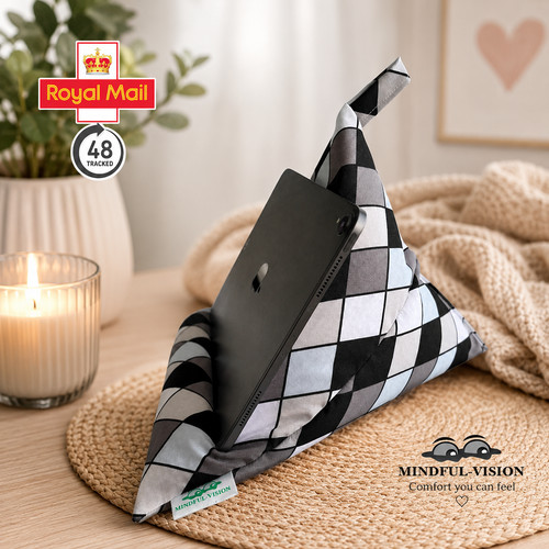 Grey check ipad tablet - check,
