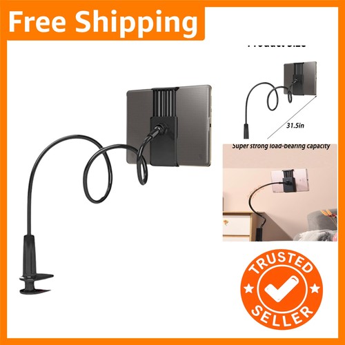 Black gooseneck tablet holder - black,